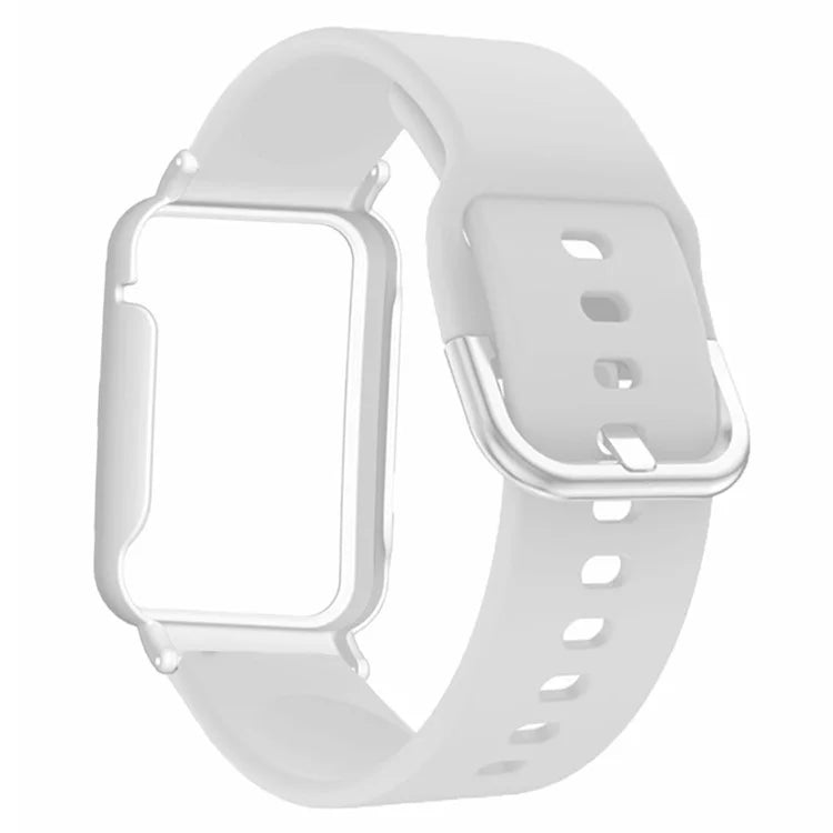 For Xiaomi Smart Band 8 Pro Silicone Sport Watch Band with Watch Case