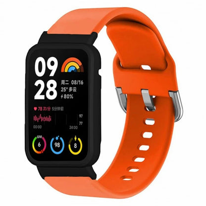 For Xiaomi Smart Band 8 Pro Silicone Sport Watch Band with Watch Case