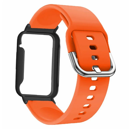 For Xiaomi Smart Band 8 Pro Silicone Sport Watch Band with Watch Case