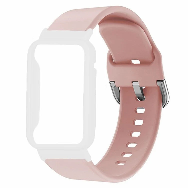 For Xiaomi Smart Band 8 Pro Silicone Sport Watch Band with Watch Case