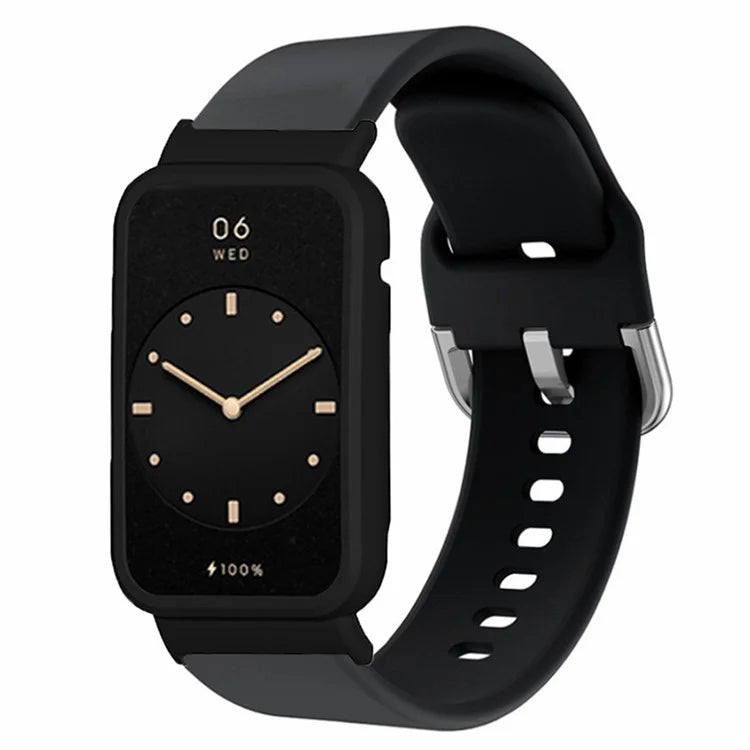 For Xiaomi Smart Band 8 Pro Silicone Sport Watch Band with Watch Case