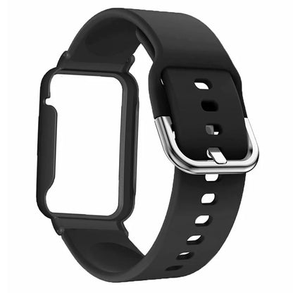For Xiaomi Smart Band 8 Pro Silicone Sport Watch Band with Watch Case