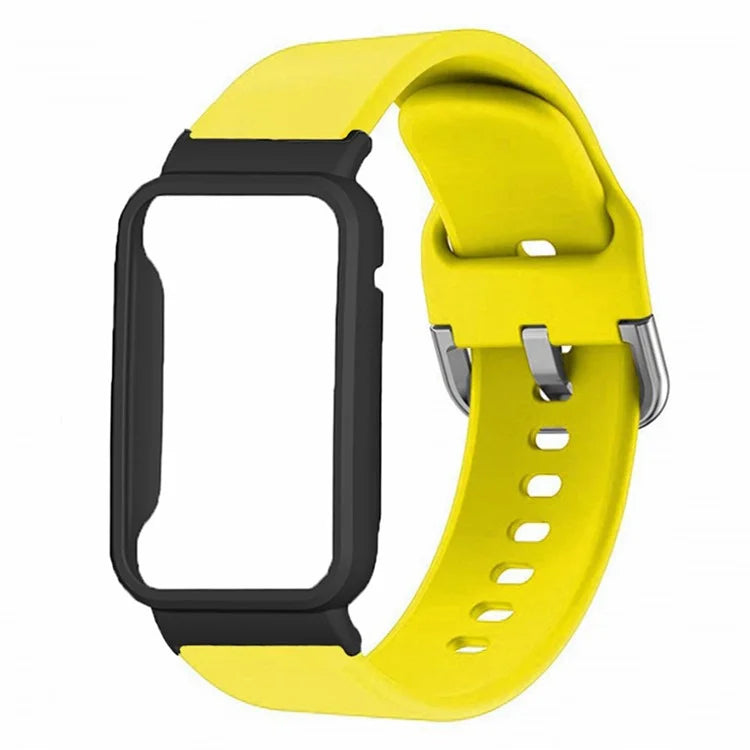 For Xiaomi Smart Band 8 Pro Silicone Sport Watch Band with Watch Case