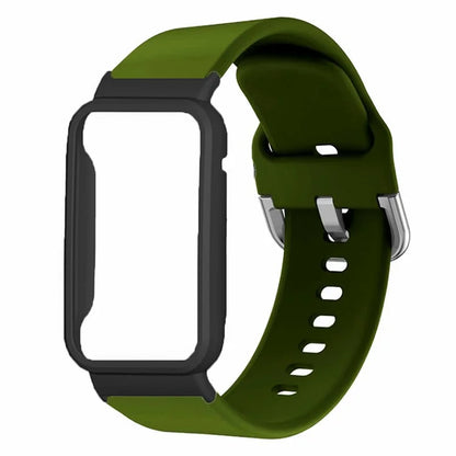 For Xiaomi Smart Band 8 Pro Silicone Sport Watch Band with Watch Case