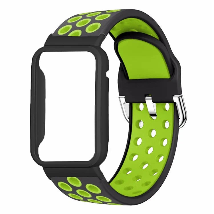 For Xiaomi Smart Band 8 Pro Silicone Watch Bands Replacement Strap with Watch Case