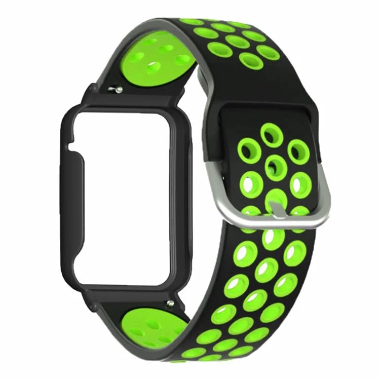 For Xiaomi Smart Band 8 Pro Silicone Watch Bands Replacement Strap with Watch Case