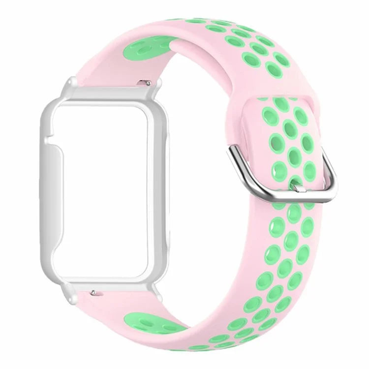 For Xiaomi Smart Band 8 Pro Silicone Watch Bands Replacement Strap with Watch Case