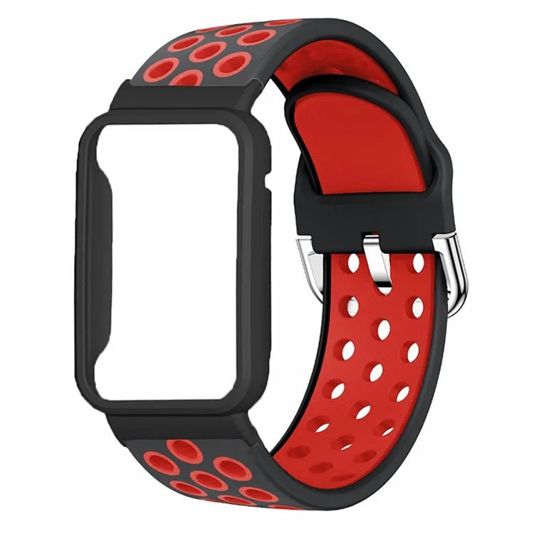 For Xiaomi Smart Band 8 Pro Silicone Watch Bands Replacement Strap with Watch Case