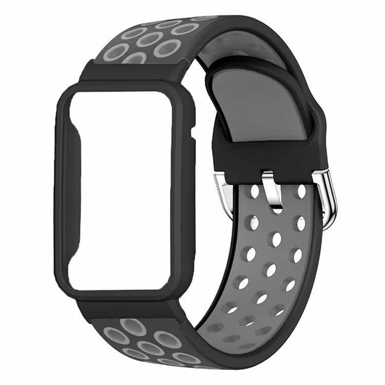 For Xiaomi Smart Band 8 Pro Silicone Watch Bands Replacement Strap with Watch Case