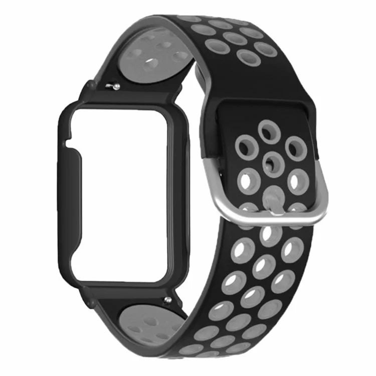 For Xiaomi Smart Band 8 Pro Silicone Watch Bands Replacement Strap with Watch Case