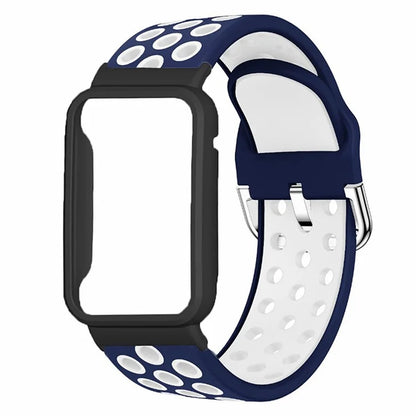For Xiaomi Smart Band 8 Pro Silicone Watch Bands Replacement Strap with Watch Case