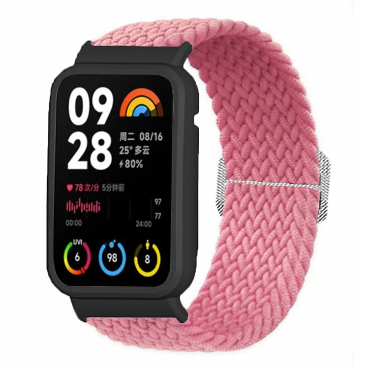 For Xiaomi Smart Band 8 Pro Watch Bands Braided Nylon Strap with Watch Case