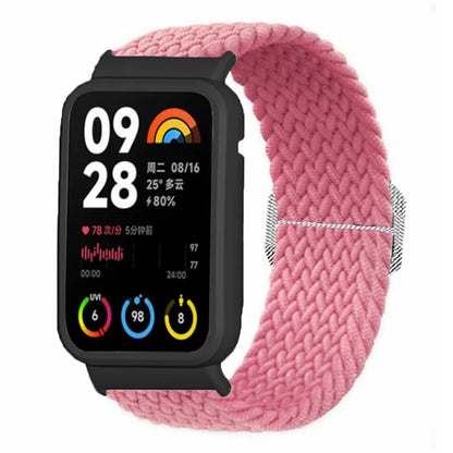 For Xiaomi Smart Band 8 Pro Watch Bands Braided Nylon Strap with Watch Case