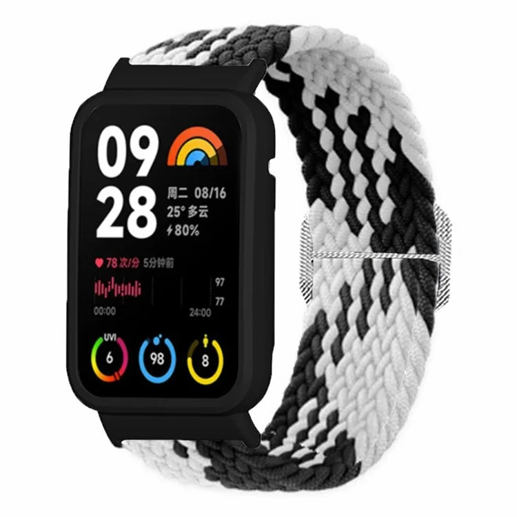 For Xiaomi Smart Band 8 Pro Watch Bands Braided Nylon Strap with Watch Case