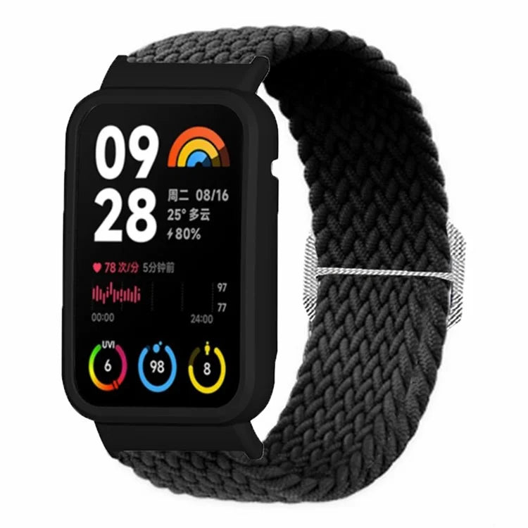 For Xiaomi Smart Band 8 Pro Watch Bands Braided Nylon Strap with Watch Case