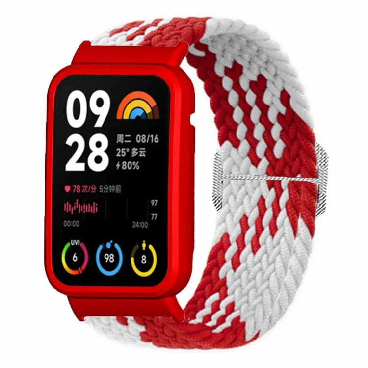 For Xiaomi Smart Band 8 Pro Watch Bands Braided Nylon Strap with Watch Case