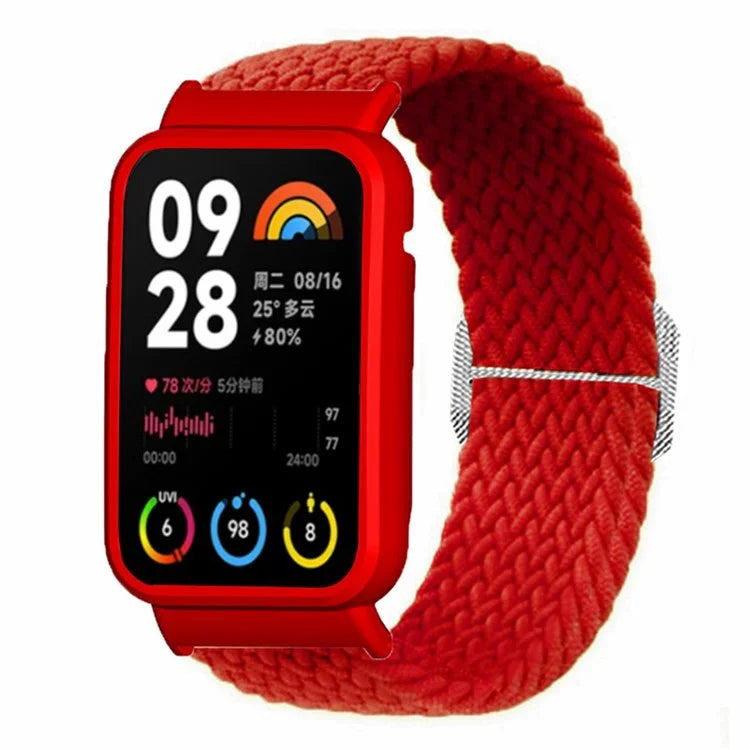For Xiaomi Smart Band 8 Pro Watch Bands Braided Nylon Strap with Watch Case