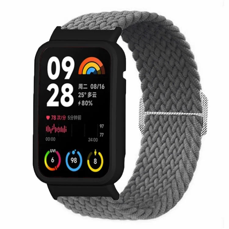For Xiaomi Smart Band 8 Pro Watch Bands Braided Nylon Strap with Watch Case