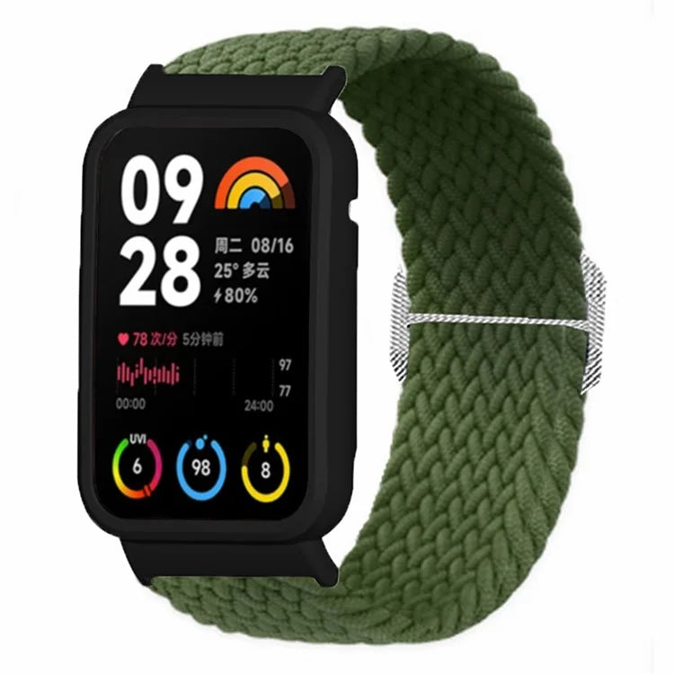 For Xiaomi Smart Band 8 Pro Watch Bands Braided Nylon Strap with Watch Case