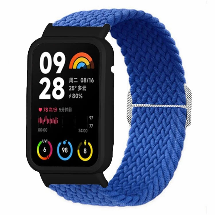 For Xiaomi Smart Band 8 Pro Watch Bands Braided Nylon Strap with Watch Case
