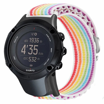 For Sunnto Ambit 3 / Ambit 3 Sport / Ambit 3 Run Peak Loop Nylon Bands Sport Nylon Replacement Strap