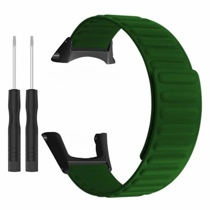 For Sunnto Ambit 3 / Ambit 3 Sport / Ambit 3 Run Silicone Sport Strap Magnetic Watch Band