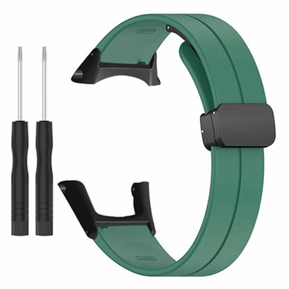 For Sunnto Ambit 3 / Ambit 3 Sport / Ambit 3 Run Watch Band Silicone Soft Strap with Magnetic Folding Clasp