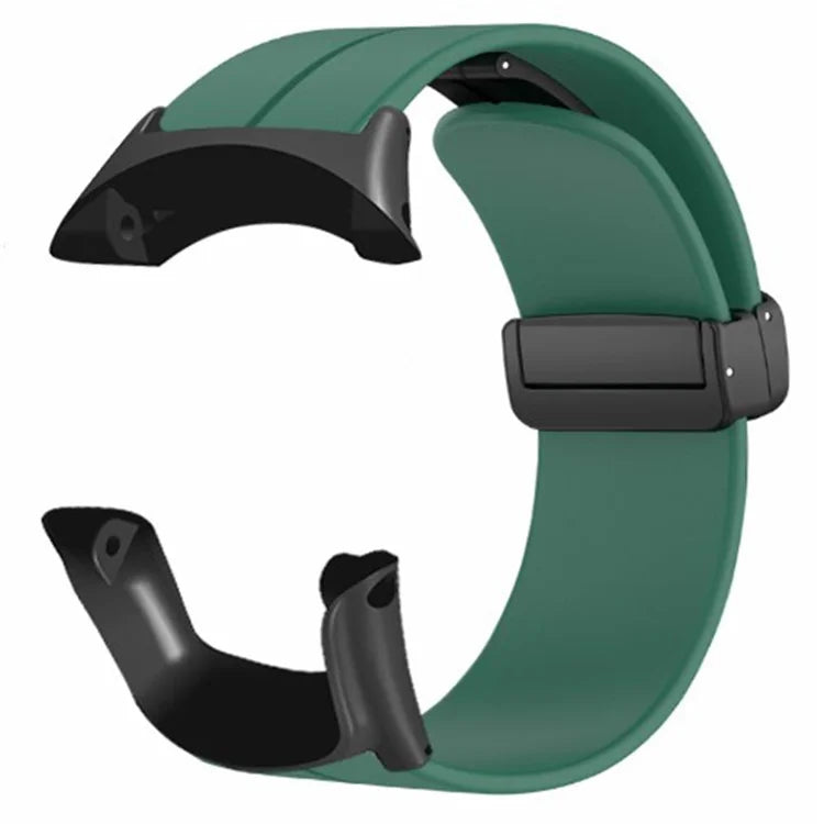 For Sunnto Ambit 3 / Ambit 3 Sport / Ambit 3 Run Watch Band Silicone Soft Strap with Magnetic Folding Clasp