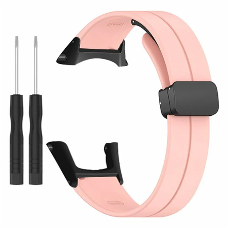 For Sunnto Ambit 3 / Ambit 3 Sport / Ambit 3 Run Watch Band Silicone Soft Strap with Magnetic Folding Clasp