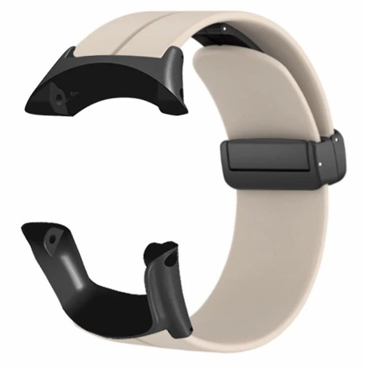 For Sunnto Ambit 3 / Ambit 3 Sport / Ambit 3 Run Watch Band Silicone Soft Strap with Magnetic Folding Clasp