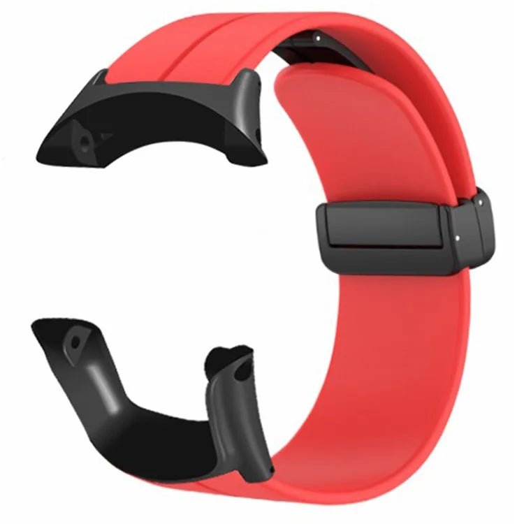For Sunnto Ambit 3 / Ambit 3 Sport / Ambit 3 Run Watch Band Silicone Soft Strap with Magnetic Folding Clasp