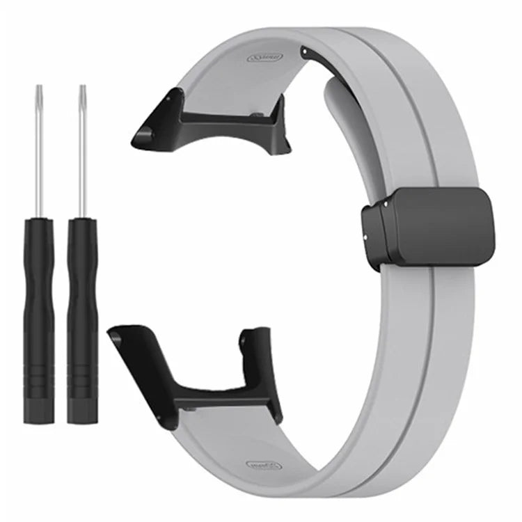 For Sunnto Ambit 3 / Ambit 3 Sport / Ambit 3 Run Watch Band Silicone Soft Strap with Magnetic Folding Clasp
