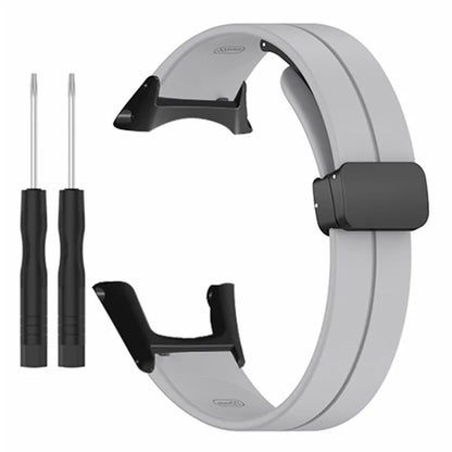 For Sunnto Ambit 3 / Ambit 3 Sport / Ambit 3 Run Watch Band Silicone Soft Strap with Magnetic Folding Clasp