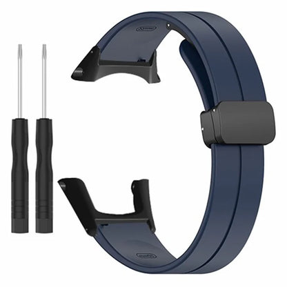 For Sunnto Ambit 3 / Ambit 3 Sport / Ambit 3 Run Watch Band Silicone Soft Strap with Magnetic Folding Clasp