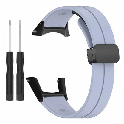 For Sunnto Ambit 3 / Ambit 3 Sport / Ambit 3 Run Watch Band Silicone Soft Strap with Magnetic Folding Clasp