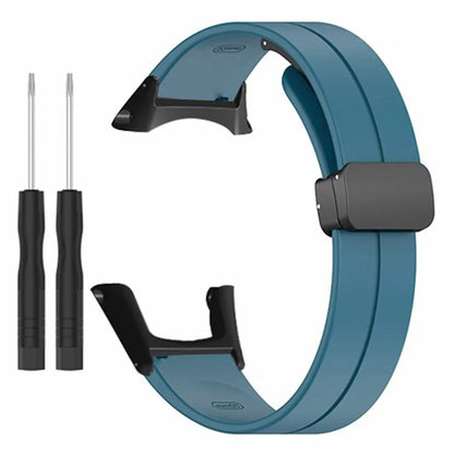 For Sunnto Ambit 3 / Ambit 3 Sport / Ambit 3 Run Watch Band Silicone Soft Strap with Magnetic Folding Clasp