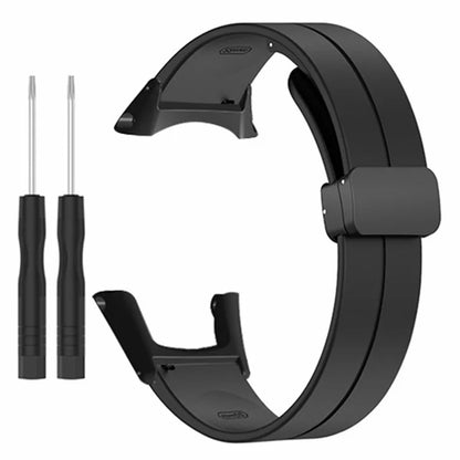 For Sunnto Ambit 3 / Ambit 3 Sport / Ambit 3 Run Watch Band Silicone Soft Strap with Magnetic Folding Clasp