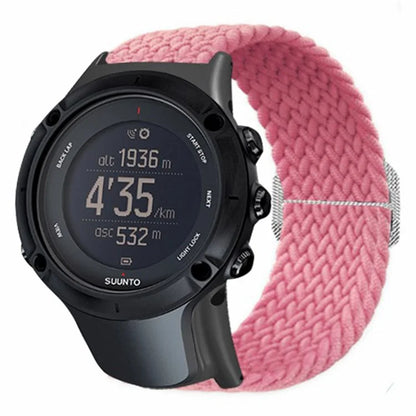 For Sunnto Ambit 3 / Ambit 3 Sport / Ambit 3 Run Braided Nylon Watch Band Adjustable Wrist Strap