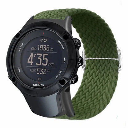 For Sunnto Ambit 3 / Ambit 3 Sport / Ambit 3 Run Braided Nylon Watch Band Adjustable Wrist Strap
