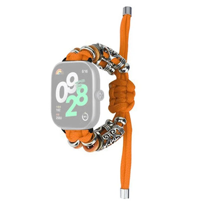 For Xiaomi Redmi Watch 4 Adjustable Watch Strap Bead Braided Nylon Band