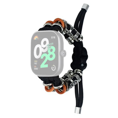 For Xiaomi Redmi Watch 4 Adjustable Watch Strap Bead Braided Nylon Band