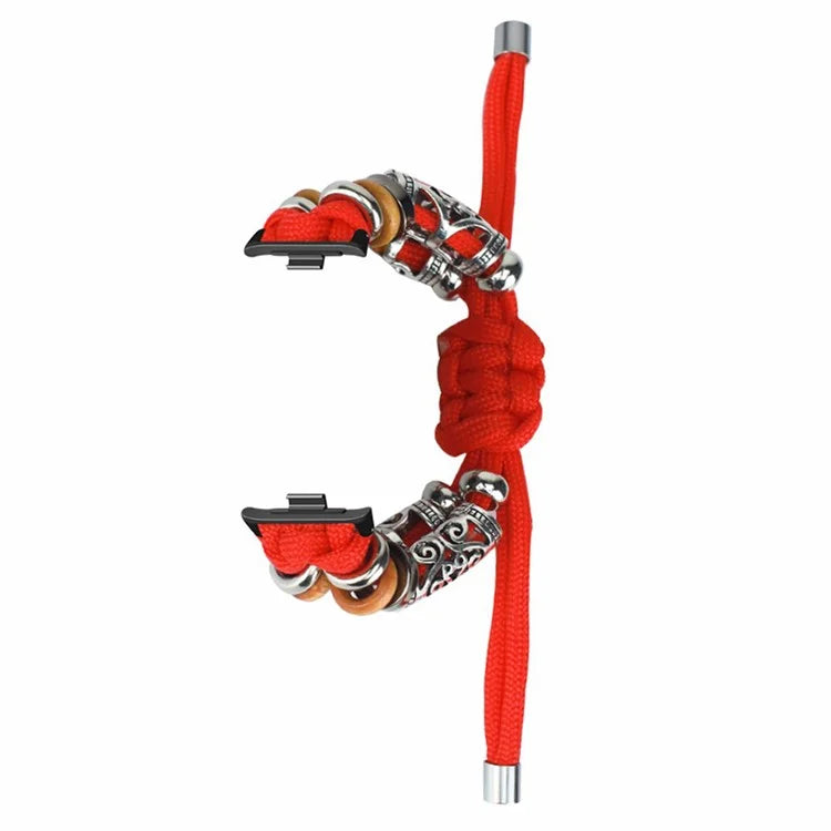 For Xiaomi Redmi Watch 4 Adjustable Watch Strap Bead Braided Nylon Band