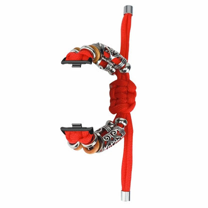 For Xiaomi Redmi Watch 4 Adjustable Watch Strap Bead Braided Nylon Band