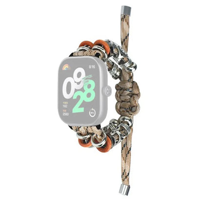 For Xiaomi Redmi Watch 4 Adjustable Watch Strap Bead Braided Nylon Band