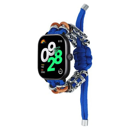For Xiaomi Redmi Watch 4 Adjustable Watch Strap Bead Braided Nylon Band
