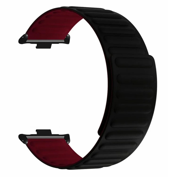 For Xiaomi Redmi Watch 4 Magnetic Silicone Watch Band Strap with Alloy Connector
