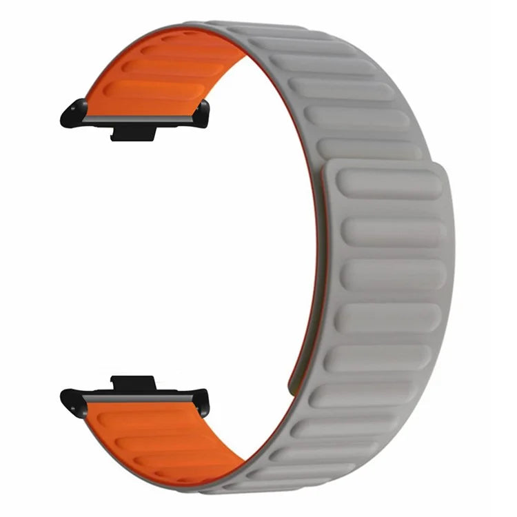 For Xiaomi Redmi Watch 4 Magnetic Silicone Watch Band Strap with Alloy Connector