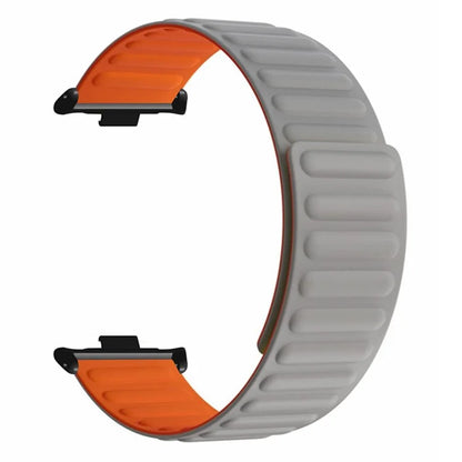 For Xiaomi Redmi Watch 4 Magnetic Silicone Watch Band Strap with Alloy Connector