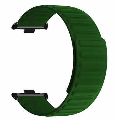 For Xiaomi Redmi Watch 4 Magnetic Silicone Watch Band Strap with Alloy Connector