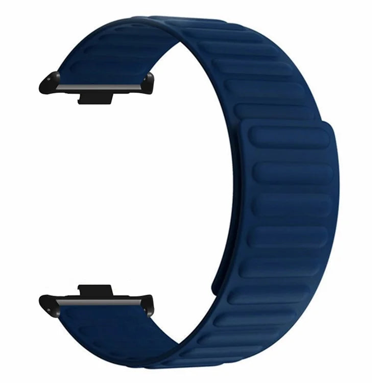 For Xiaomi Redmi Watch 4 Magnetic Silicone Watch Band Strap with Alloy Connector